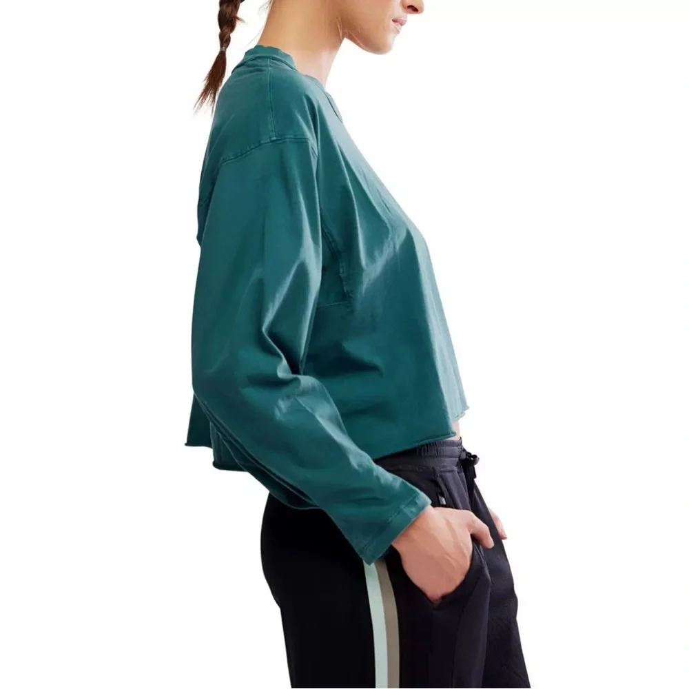 FP Movement by Free People Inspire Layer Long Sleeve Crop Top - Picture 5 of 8